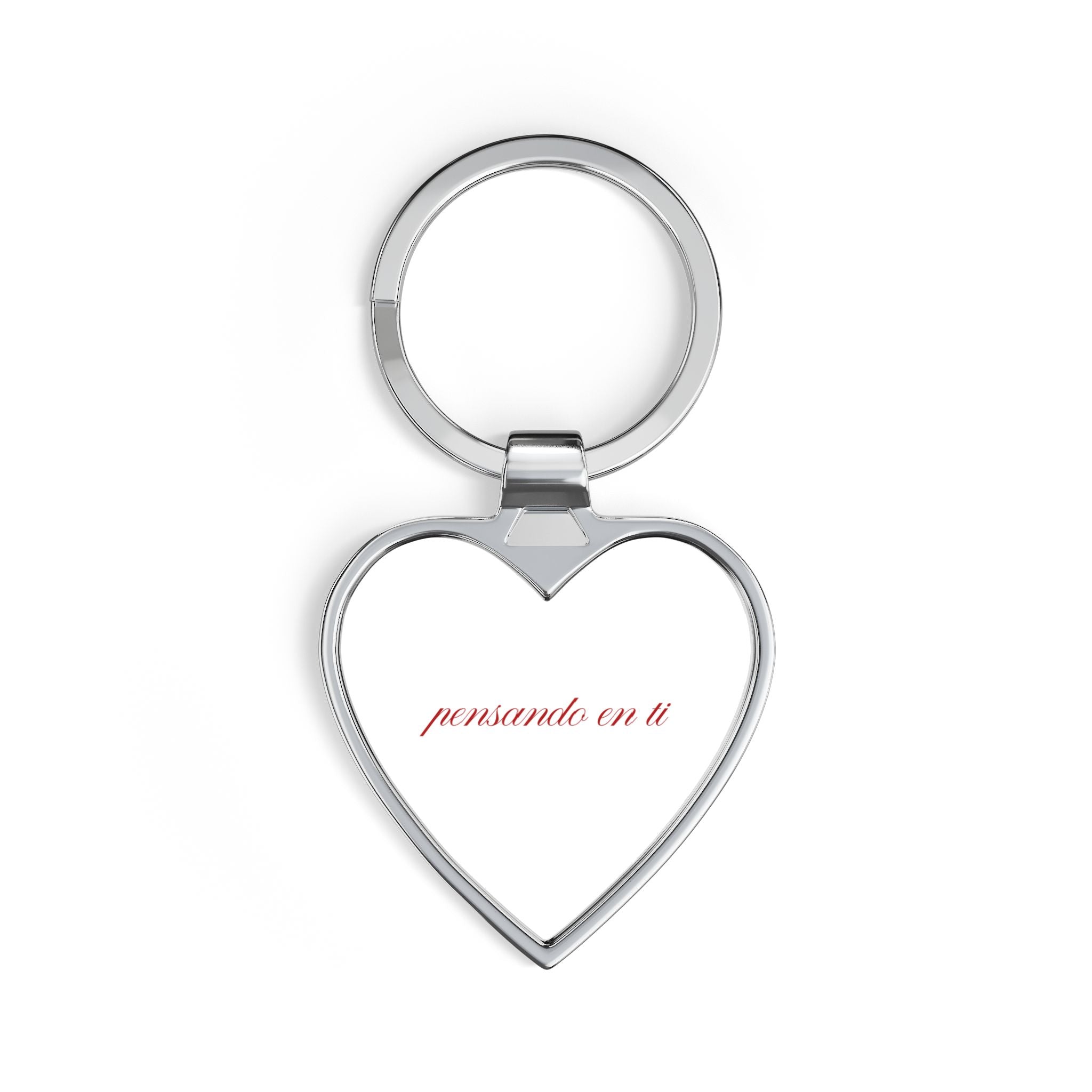 Heart Keychain — "Pensando en Ti" (Thinking of You)